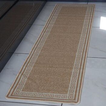 Tapis d'escalier / tapis de cuisine beige - Luna (tailles personnalisées disponibles) - 57x230cm (1'9"x7'5") 5