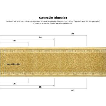 Tapis d'escalier / tapis de cuisine beige - Luna (tailles personnalisées disponibles) - 57x230cm (1'9"x7'5") 9