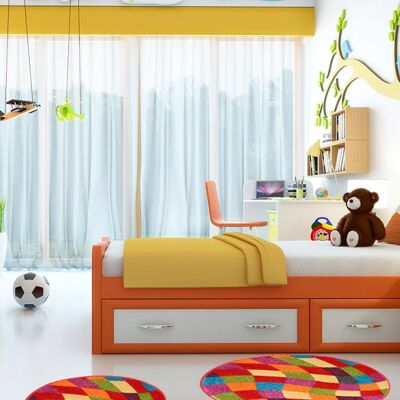 Circle Children's Rug - 3D Kids