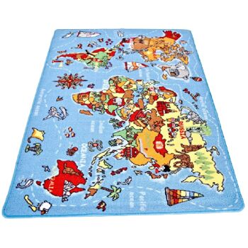 Tapis de jeu Carte du monde - 100x150cm (3'2"x4'9") 2