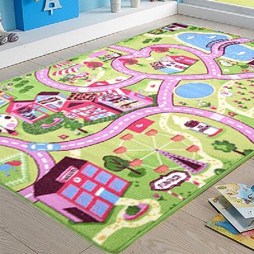 Pink City Playmat - 100x190cm (3'2"x6'2")
