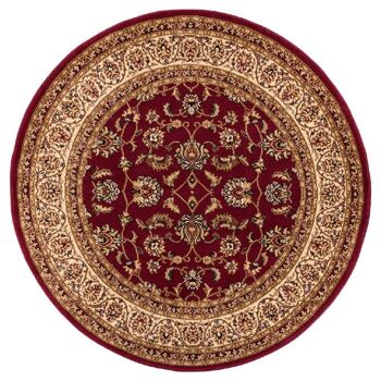 Tapis Floral Traditionnel Rouge - Virginia - 60x110cm (2'x3'7") 6