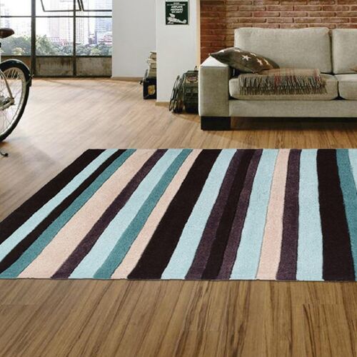 Blue Stripes Rug - Missouri - 120x160cm (4'x5'2")