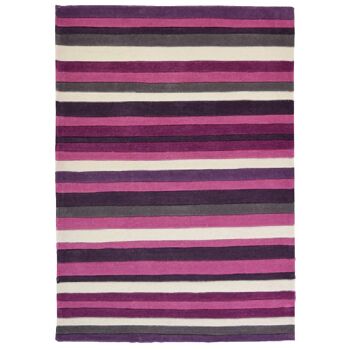 Tapis Violet Rayures - Missouri - 200x290cm (6'8"x9'7") 2