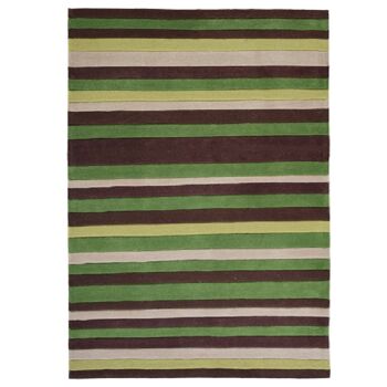 Tapis Rayures Vertes - Missouri - 80x150cm (2'6"x5') 2