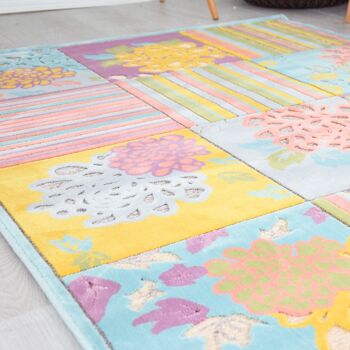 Tapis Patch Moderne Multicolore - Farrah - 200x300cm (6'8"x9'8") 4