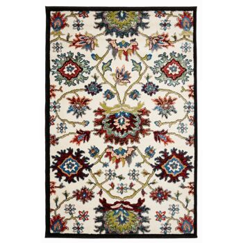 Tapis Floral Crème - Arc-en-Ciel - 120x170cm (4'x5;8") 2