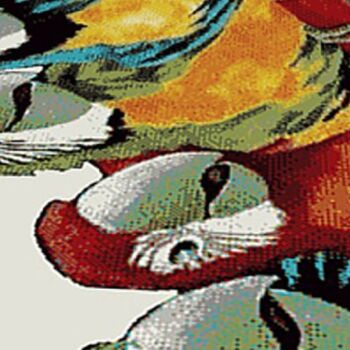 Tapis Perroquet Artistique Multicolore - Floride - 120x170cm (4'x5;8") 4