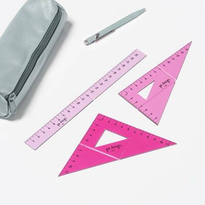 Folded measure - magnetic rulers