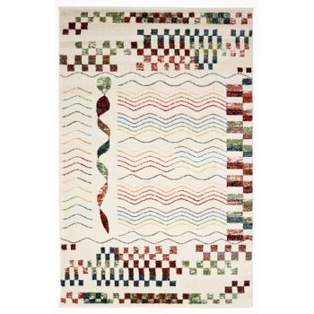 Tapis Ondes Crème - Arc-en-ciel - 160x230cm (5'4"x7'8") 2