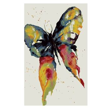 Tapis Papillon Artistique Multicolore - Floride - 60x110cm (2'x3'7") 2
