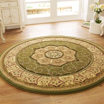 Tapis Victorien Vert - Washington - 160x230cm (5'4"x7'8") 5