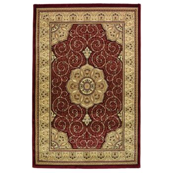 Tapis Victorien Rouge - Washington - 60x110cm (2'x3'7") 2