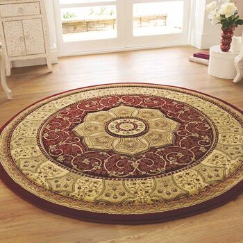 Tapis Victorien Rouge - Washington - 60x110cm (2'x3'7") 5