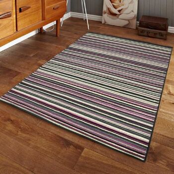 Tapis Violet Lines - Texas - 60x225cm (2'x7'3") 1