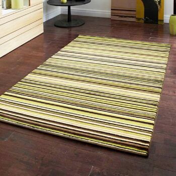 Tapis Choco Lime Lines - Texas - 80x150cm (2'8"x5') 3