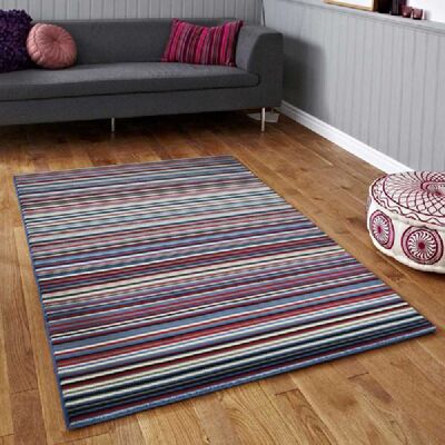 Multi Jeans Lines Rug - Texas - 160x225cm (5'4"x7'3")