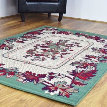 Tapis Téhéran Traditionnel Vert - Texas - 80x150cm (2'8"x5') 3