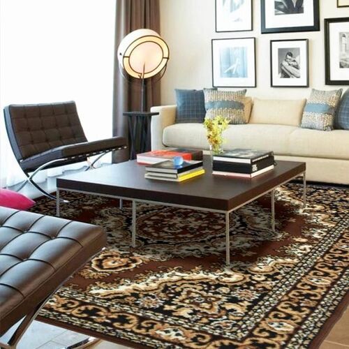 Brown Medallion Traditional Rug - Texas - 60x110cm (2'x3'7")