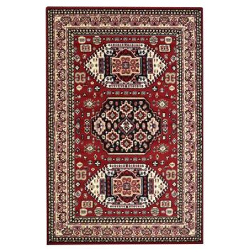 Tapis Kandhara Traditionnel Rouge - Texas - 185x270 (6'6"x8'8") 2