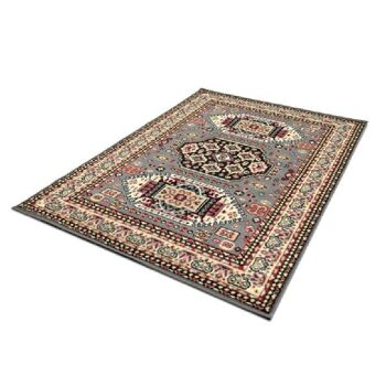 Tapis Kandhara Traditionnel Gris - Texas - 60x110cm (2'x3'7") 3