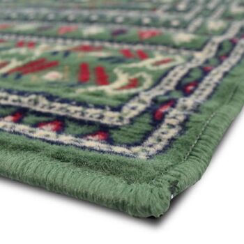 Tapis Boukhara Traditionnel Vert - Texas - 60x230cm (2'x7'3") 3