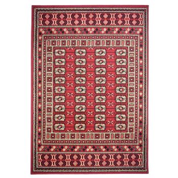Tapis Boukhara Traditionnel Rouge - Texas - 160x230cm (5'4"x7'3") 2
