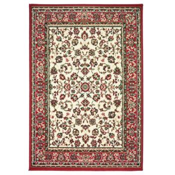 Tapis Floral Traditionnel Rouge et Crème - Texas - 270x320cm (8'8"x10'4") 2