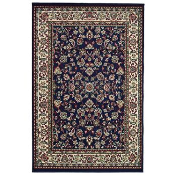 Tapis Floral Traditionnel Bleu - Texas - 60x110cm (2'x3'7") 2