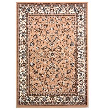 Tapis Floral Traditionnel Beige - Texas - 160x225cm (5'4"x7'3") 2