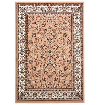 Tapis Floral Traditionnel Beige, Texas, 185x270 (6'6"x8'8") 2