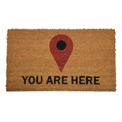 You Are Here Goa Coir Mat