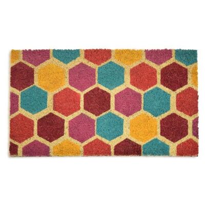 Multicolour Pattern Goa Coir Mat