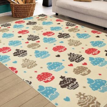 Tapis Design Cupcakes - Texas - 120x170cm (4'x5'8") 1