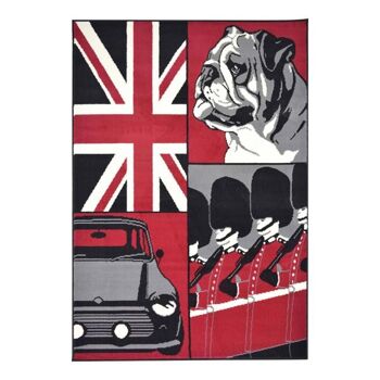 Tapis Imprimé Drapeau British Bulldog Collage - Texas - 60x110cm (2'x3'7") 2