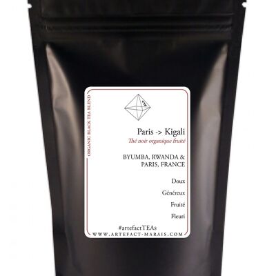 Paris-Kigali, Té negro afrutado, paquete de 100 g