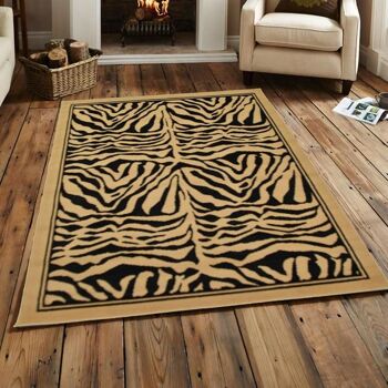 Tapis Berbère Imprimé Zèbre - Texas Animal Kingdom - 60x110cm (2'x3'7") 5