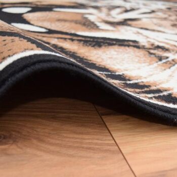 Tapis Brown Tiger Roar - Texas Animal Kingdom - 80x150cm (2'8"x5') 3