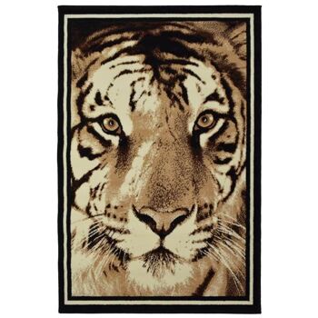 Tapis Visage de Tigre Brun - Texas Animal Kingdom - 60x110cm (2'x3'7") 2