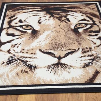 Tapis Visage de Tigre Brun - Texas Animal Kingdom - 60x110cm (2'x3'7") 4