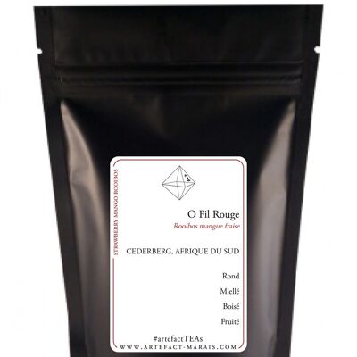O Fil Rouge, Infusion without theine fruity, Packet 100g in bulk