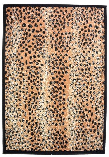 Tapis en peau de léopard en terre cuite - Texas Animal Kingdom - 160x225cm (5'4"x7'3") 2