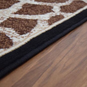 Tapis Marron Imprimé Girafe - Texas Animal Kingdom - 60x110cm (2'x3'7") 3