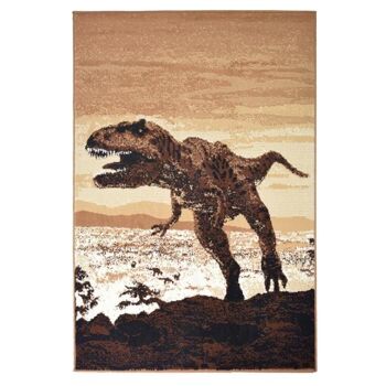 Tapis Dinosaure Marron - Texas Animal Kingdom - 80x150cm (2'8"x5') 2