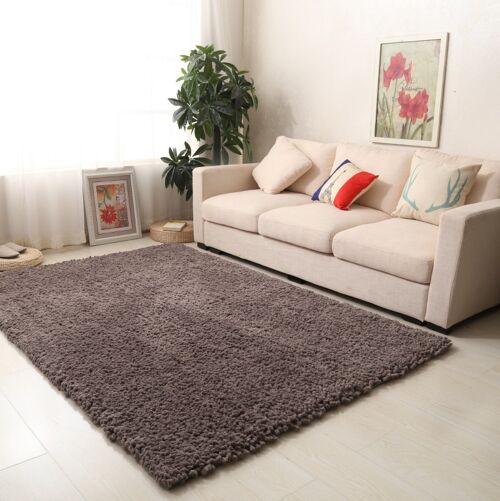 Mink Plain Shaggy Rug - Snug - 120x170cm (4'x5'8")