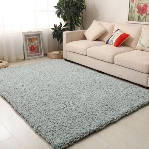 Duck Egg Plain Shaggy Rug - Snug - 120x170cm (4'x5'8")