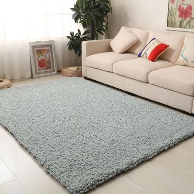 Duck Egg Plain Shaggy Rug - Snug - 160x230cm (5'4"x7'8")