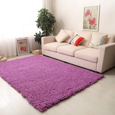 Purple Plain Shaggy Rug - Snug - 120x170cm (4'x5'8")