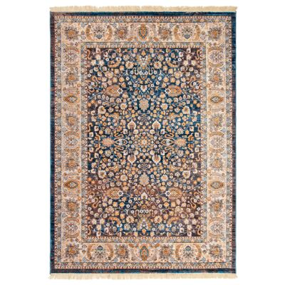 Blue Boho Floral Rug - Kansas - 120x170cm (4'x5'8")