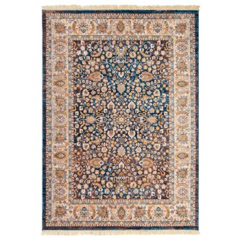 Tapis Floral Boho Bleu - Kansas - 200x290cm (6'8"x9'7") 1